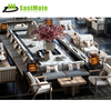 ustomized- تصميم أثاث الفندق مجموعة أريكة لوبي الفندق الخشبي