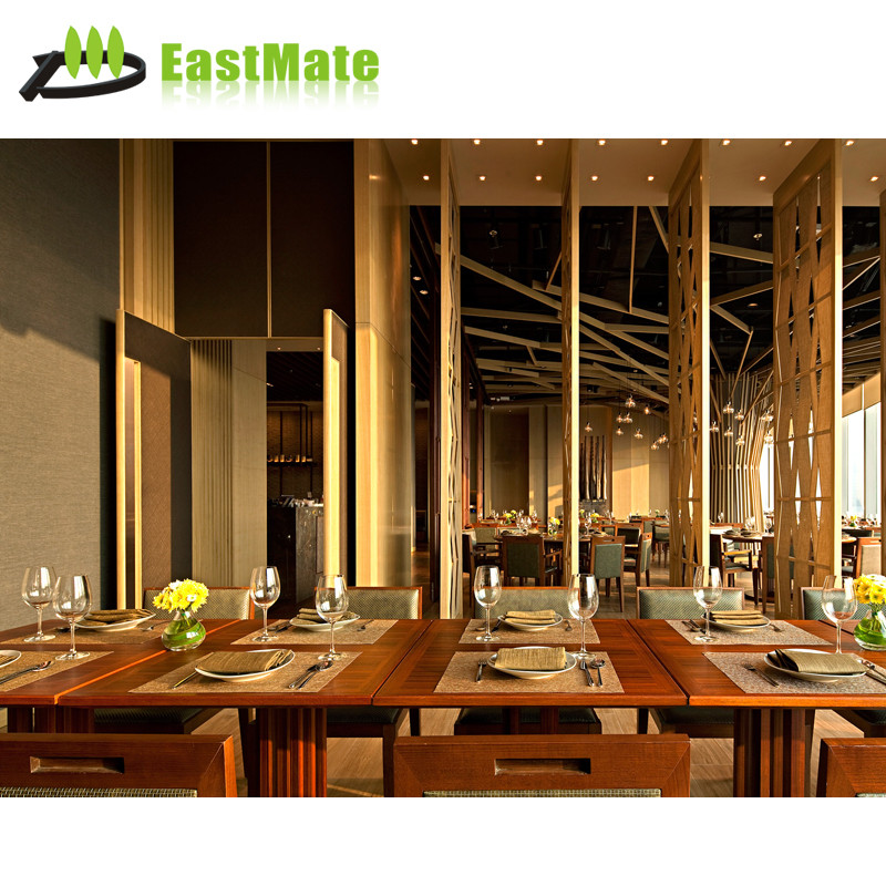 تخصيص فندق تستخدم طاولات الطعام والأثاث الخشبي وكرسي الخشب الصلب