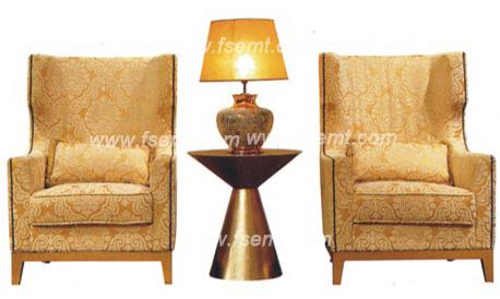 Console Wood Furniture High Back Chair لفندق Star